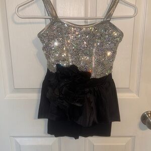 Silver and Black Costume